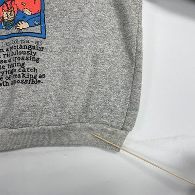 Vintage Football Player Crewneck Sweatshirt Size XL 90s