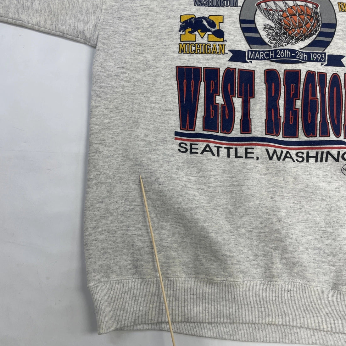 Vintage West Regional Basketball Crewneck Sweatshirt XL 90s NCAA