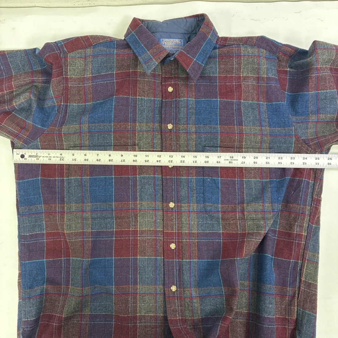 Vintage Pendleton Wool Field Button Up Shirt Size XL