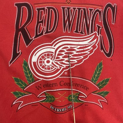 Vintage Detroit Red Wings Sweatshirt Crewneck Size 2XL 90s NHL