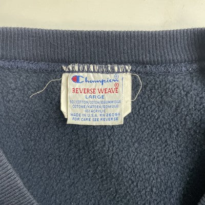 Vintage Champion Reverse Weave Zeta Psi Crewneck Sweatshirt Size Large 90s