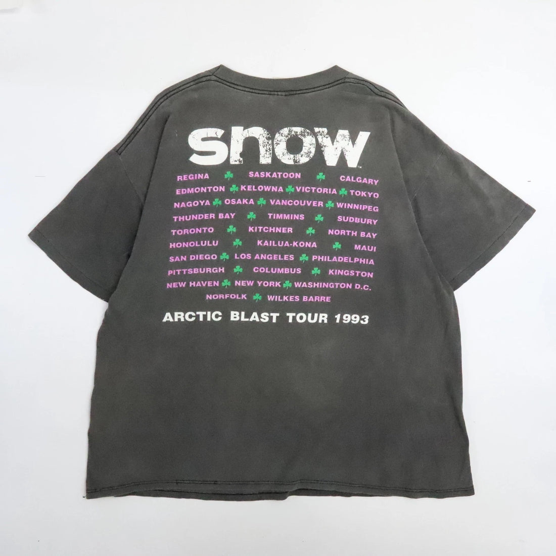Vintage Snow Arctic Blast Tour 1993 Band T-Shirt Size XL 90s