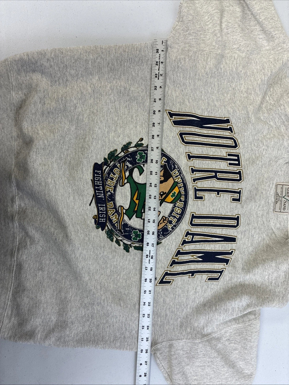 Vintage Notre Dame Fighting Irish Crewneck Sweatshirt Size Large NCAA