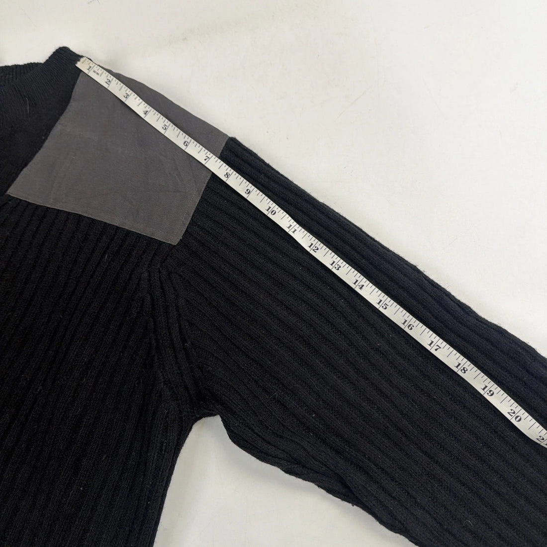L.L. Bean Merino Wool Knit Henley Jumper Sweater Size 2XL Black