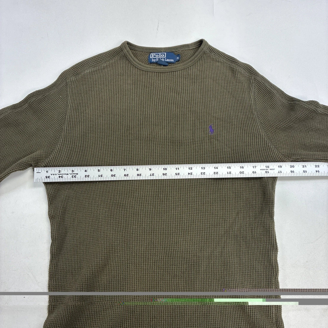 Vintage Polo Ralph Lauren Thermal Long Sleeve Shirt Size Medium
