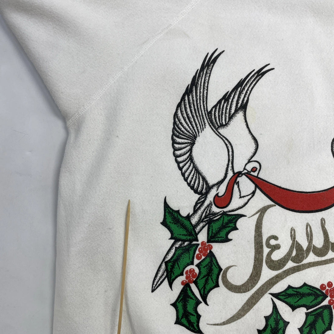 Vintage Jesus Doves Crewneck Sweatshirt Size Large 1989 80s