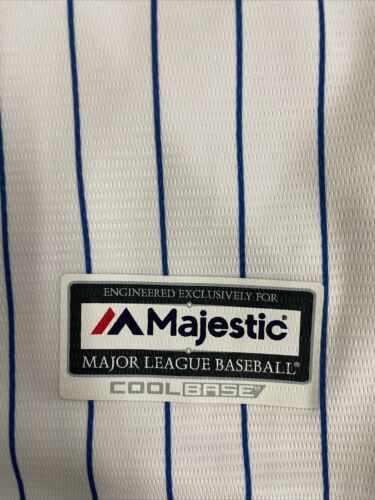 New York Mets Yoenis Cespedes Majestic Pinstripe Jersey Size XL MLB