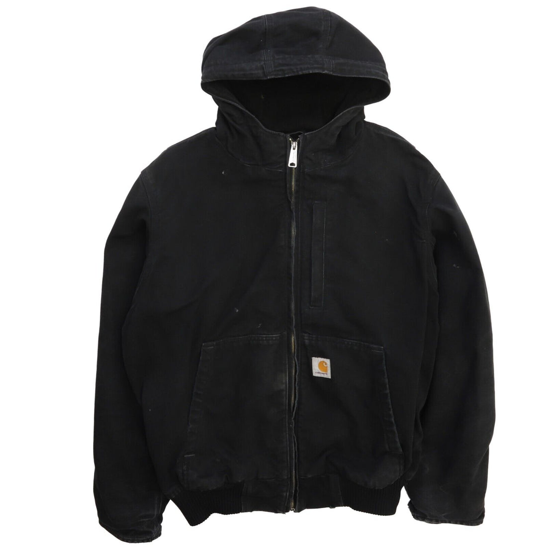 Carhartt Canvas Full Swing Bomber Work Jacket Size Large Black