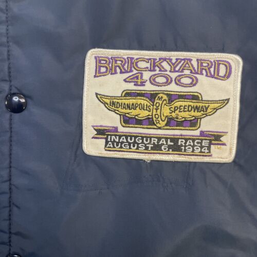 Vintage Brickyard 400 Indianapolis Motor Speedway Racing Bomber Jacket Large