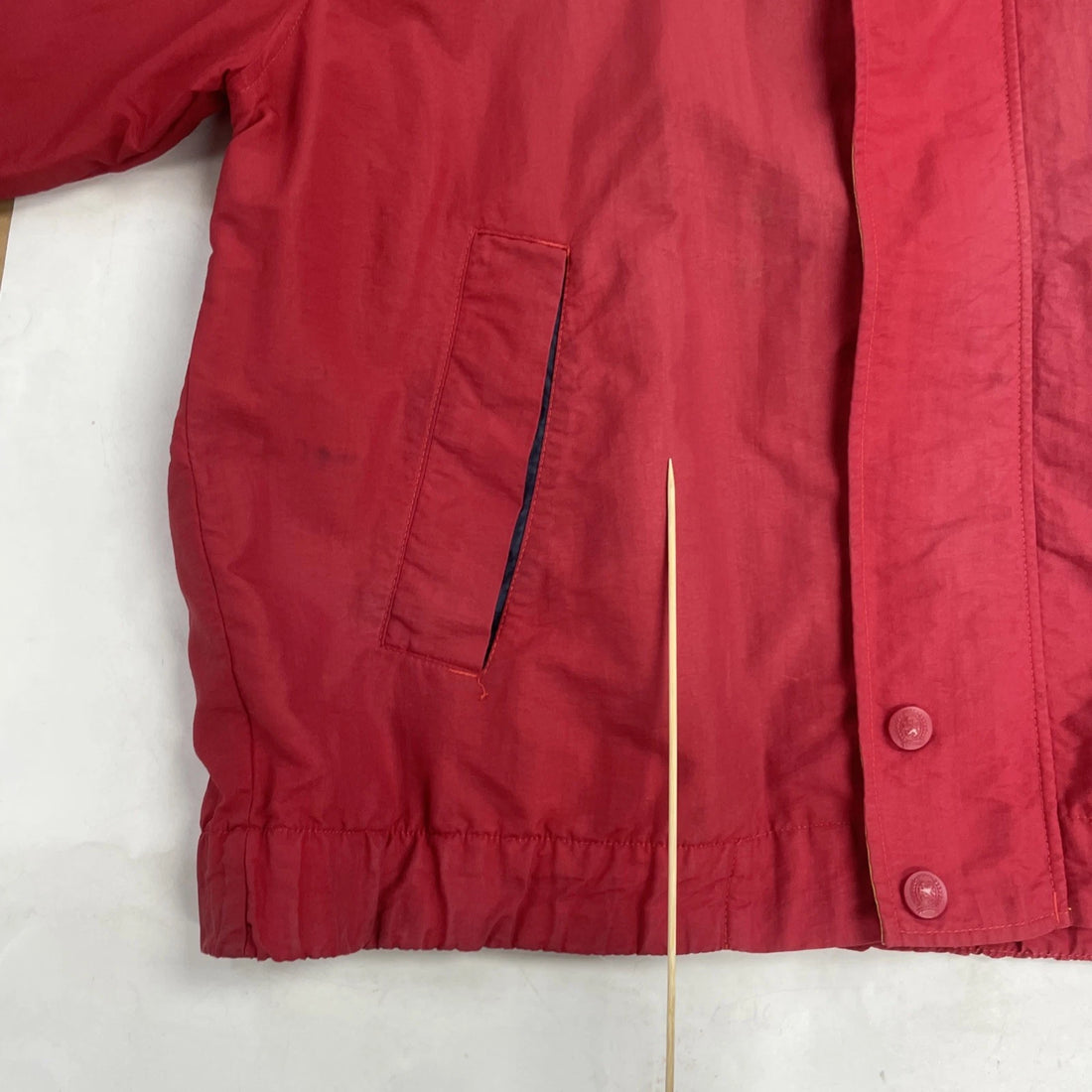 Vintage Tommy Hilfiger Windbreaker Light Jacket Size Large Red
