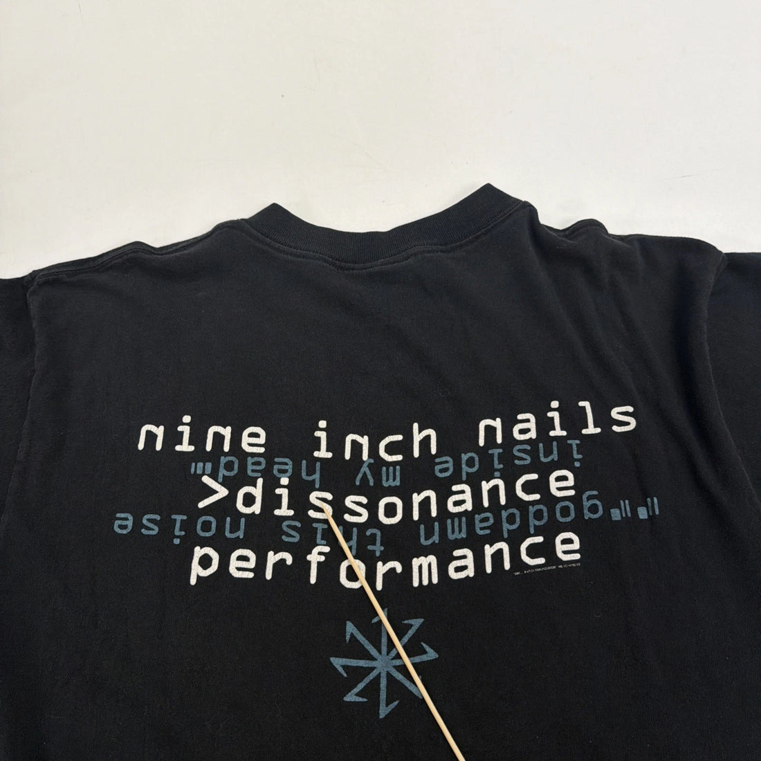 Vintage Nine Inch Nails Dissonance Band T-Shirt Size Large 90s