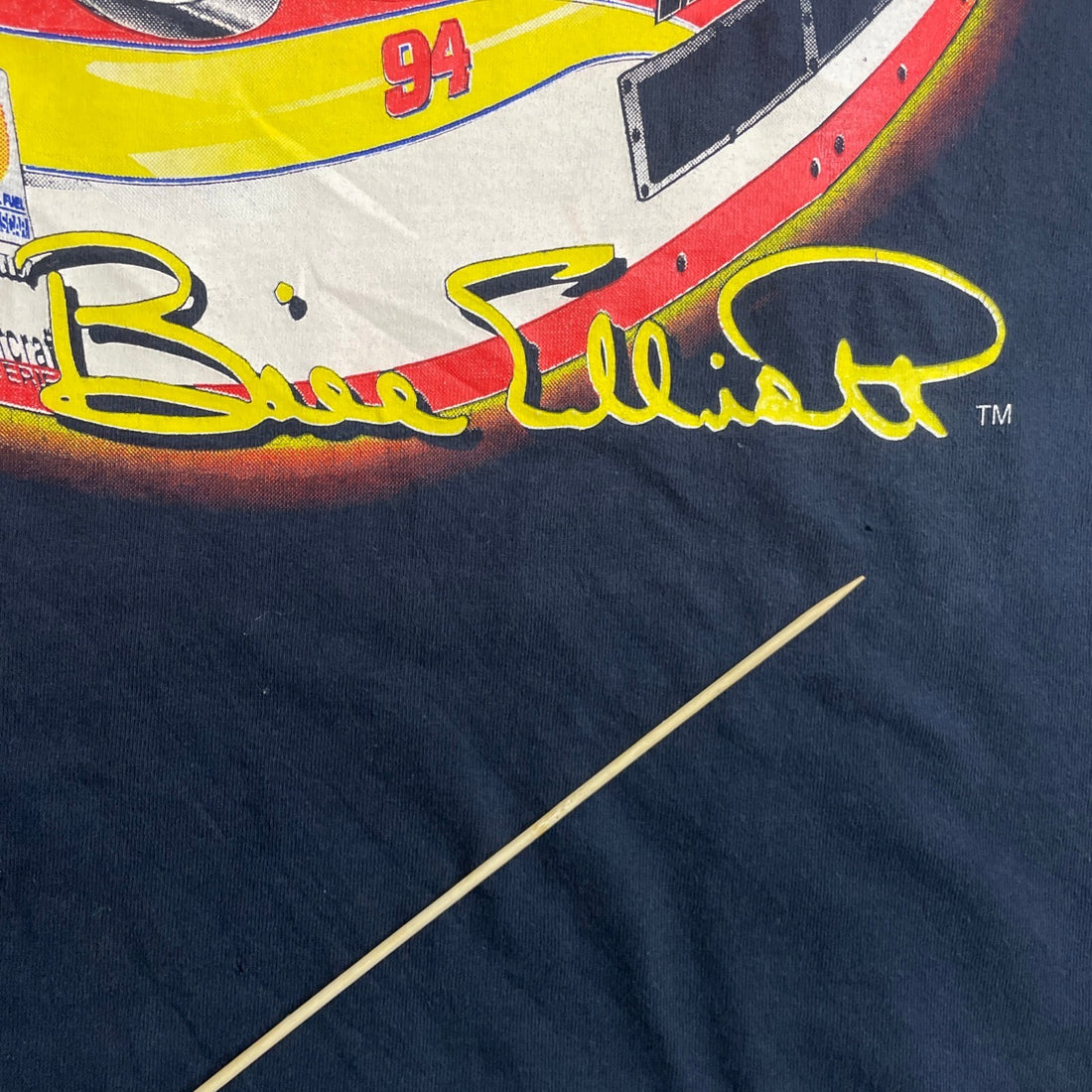 Vintage Bill Elliott McDonald's Racing T-Shirt Size XL Double Sided