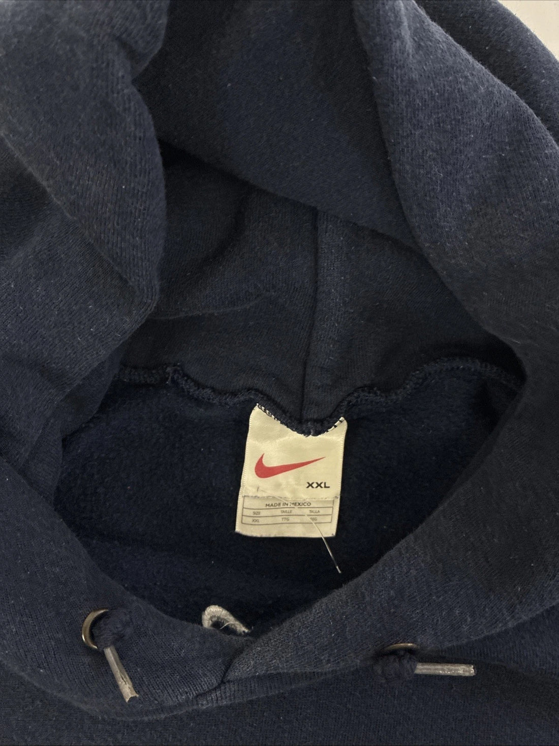 Vintage Nike Middle Swoosh Sweatshirt Hoodie Size 2XL