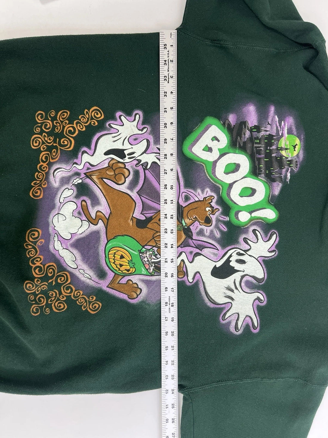 Vintage Scooby Doo Boo Ghost Halloween Crewneck Sweatshirt Size XL