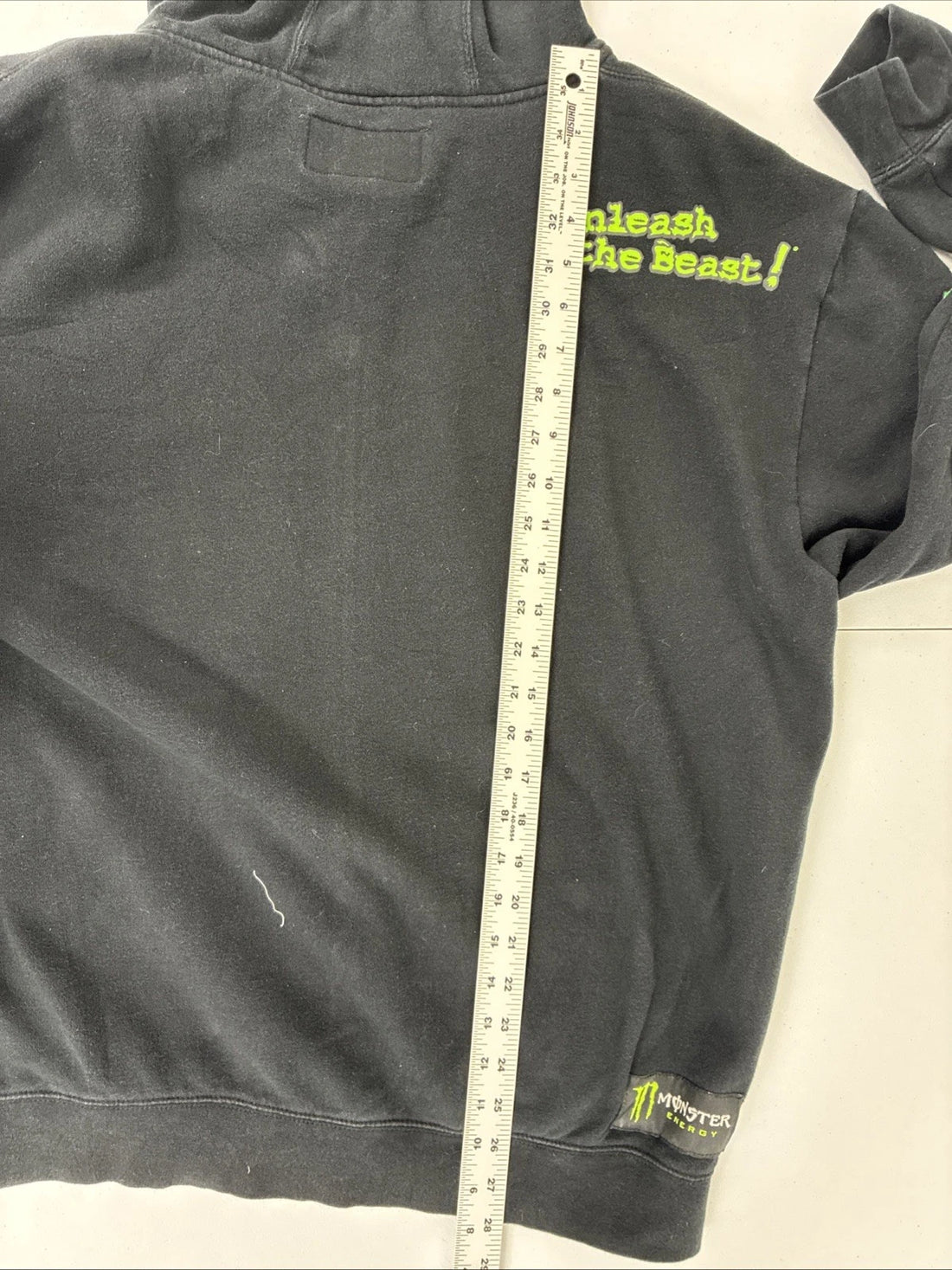 Monster Energy Unleash The Beast Full Zip Sweatshirt Hoodie Size Large