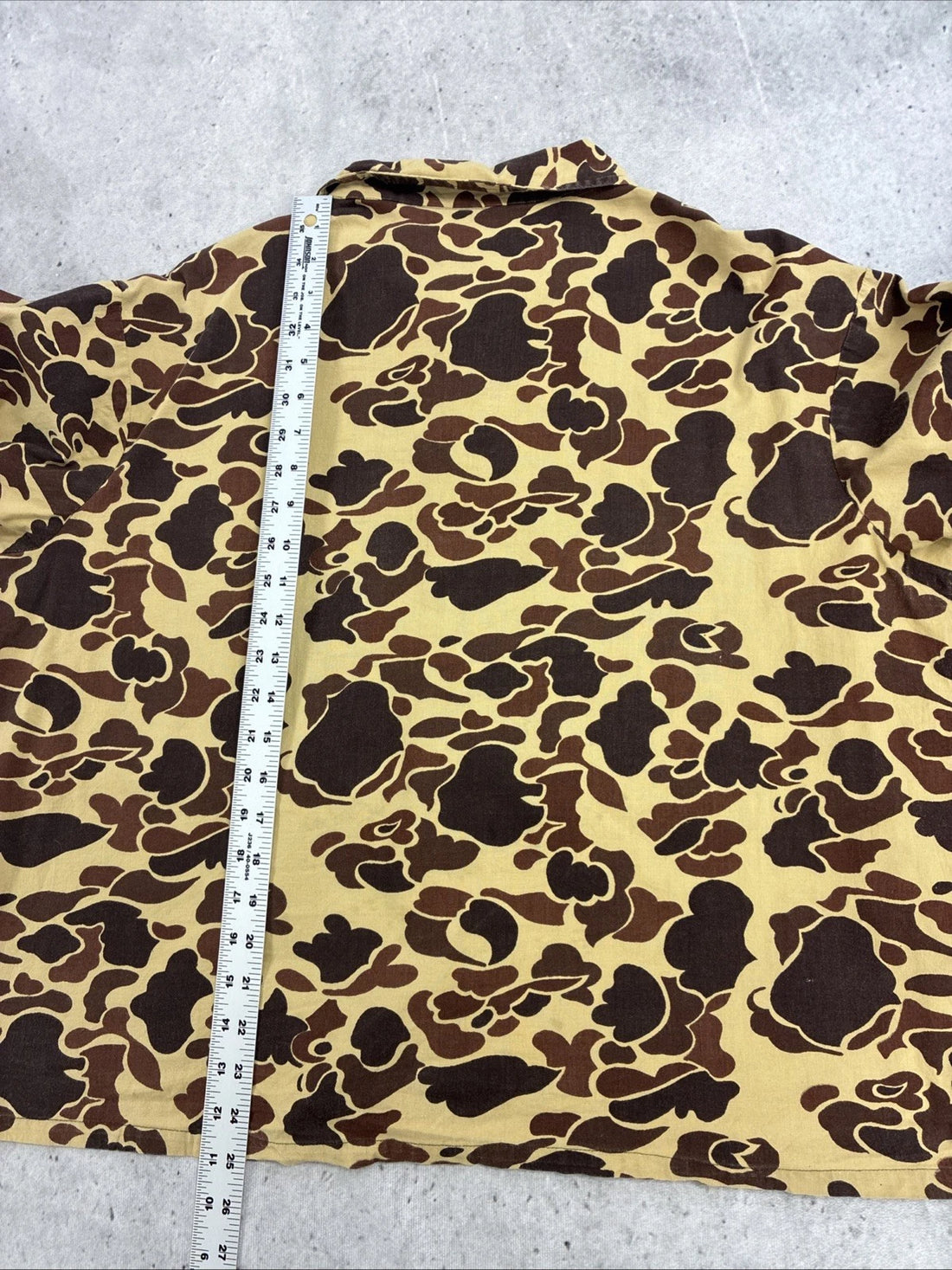 Vintage Redhead Duck Camo Button Up Shirt Size XL Cropped