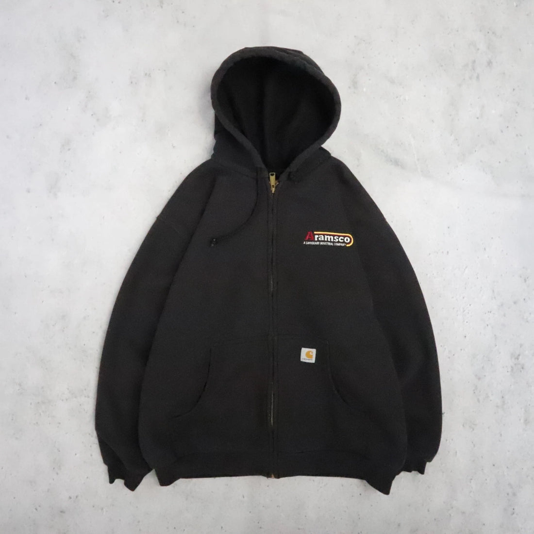 Vintage Carhartt Thermal Lined Zip Sweatshirt Hoodie Size XL