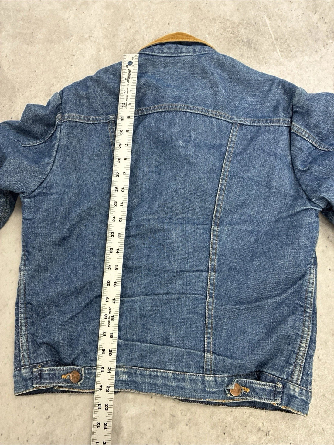 Vintage Wrangler Lined Denim Jacket Size 38 70s