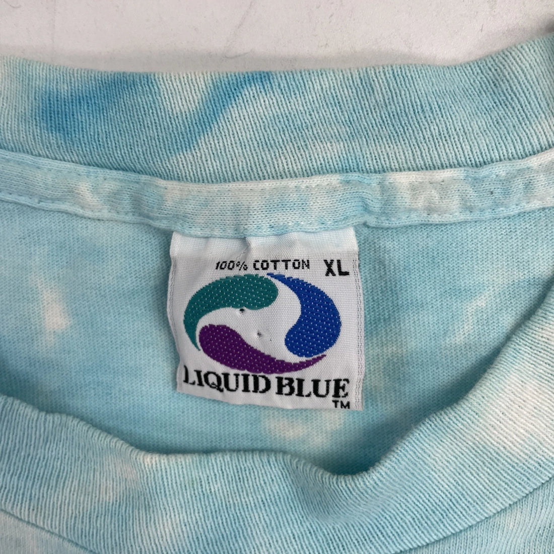 Vintage The Grateful Dead Spring Tour Tie Dye Liquid Blue T-Shirt XL 1992 90s
