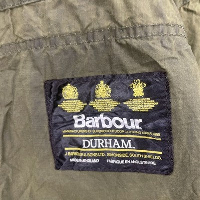 Vintage Barbour Waxed Coat Jacket Size Large Made England