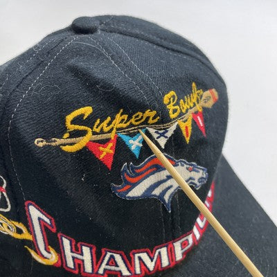 Vintage Denver Broncos Super Bowl XXXII Logo Athletic Snapback Hat Cap OSFA NFL