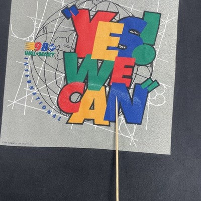 Vintage Wal-Mart Yes We Can T-Shirt Size XL