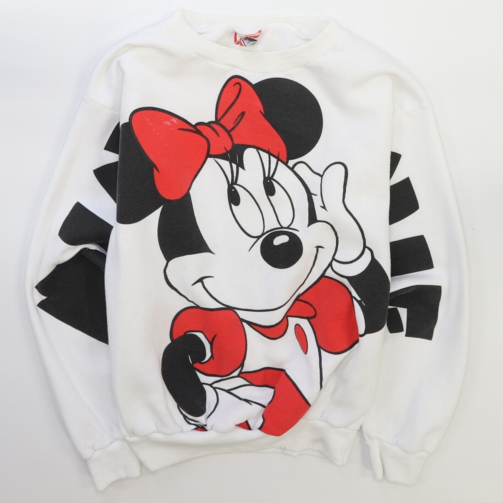 Vintage Minnie Mouse Disney Crewneck Sweatshirt Size Medium 90s Throwback Vault