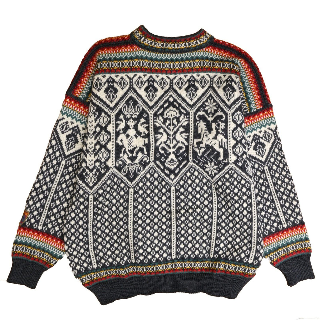 Vintage Dale of Norway Lillehammer Wool Knit Sweater Size 2XL Fair Isle