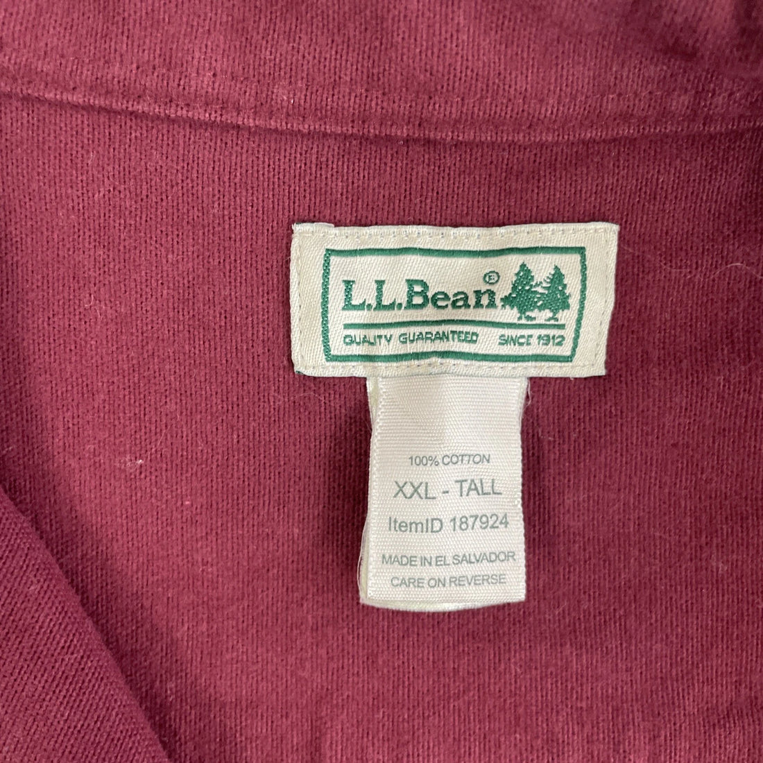 L.L. Bean Button Up Shirt Size 2XL Tall Red