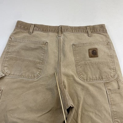 Vintage Carhartt Canvas Carpenter Work Pants Size 34 X 30 Brown