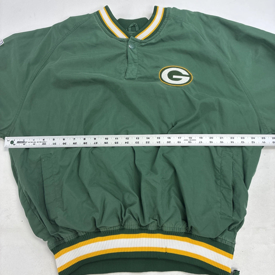 Vintage Green Bay Packers Starter Pullover Windbreaker Jacket Medium NFL