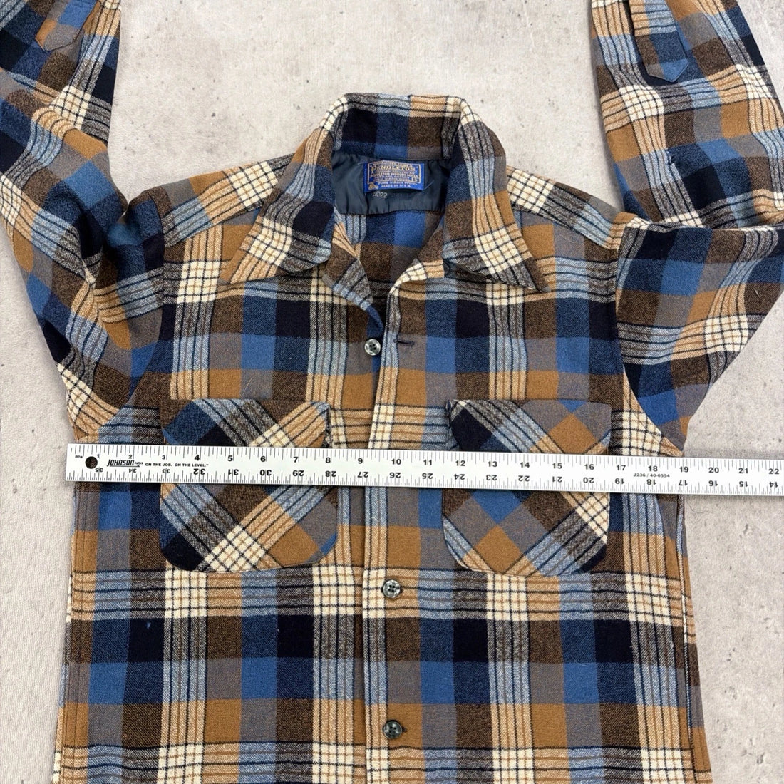 Vintage Pendleton Wool Board Button Up Shirt Size Small