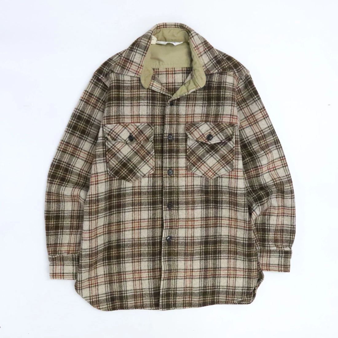 Vintage Woolrich Wool Button Up Shirt Size Medium