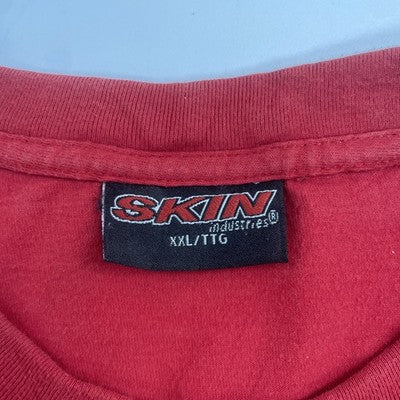Vintage Skin Industries T-Shirt Size 2XL Red Y2K