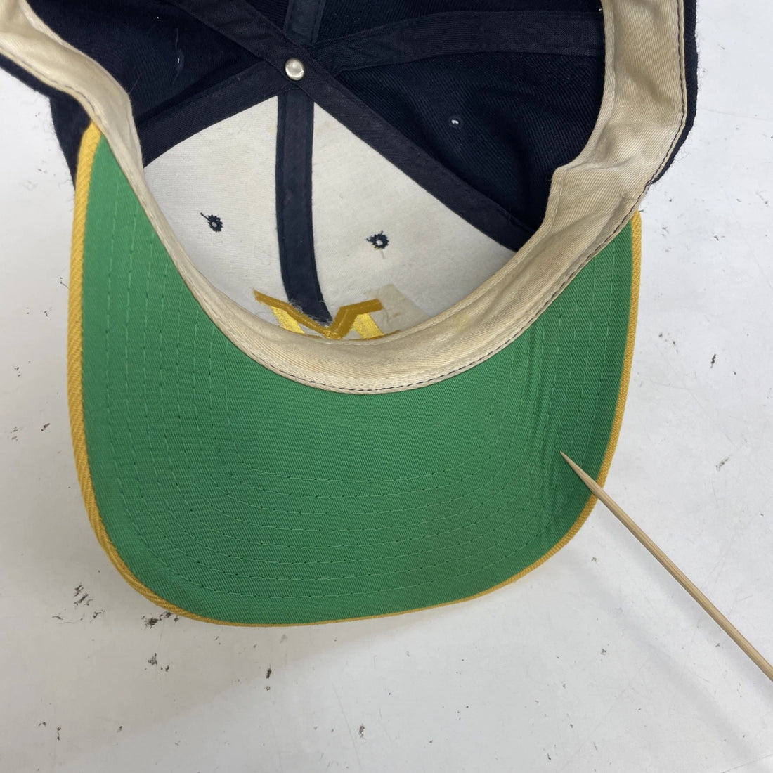 Vintage Michigan Wolverines American Needle Blockhead Snapback Hat Cap OSFA NCAA