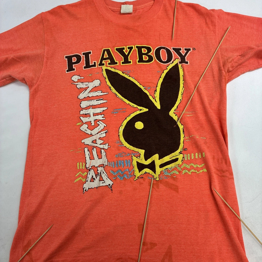 Vintage Playboy Bunny Beachin' T-Shirt Size Large 90s