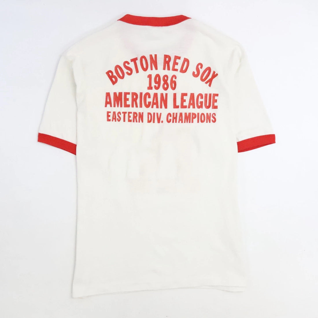 Vintage Boston Red Sox K Rodgers Ringer T-Shirt XL 1986 80s MLB