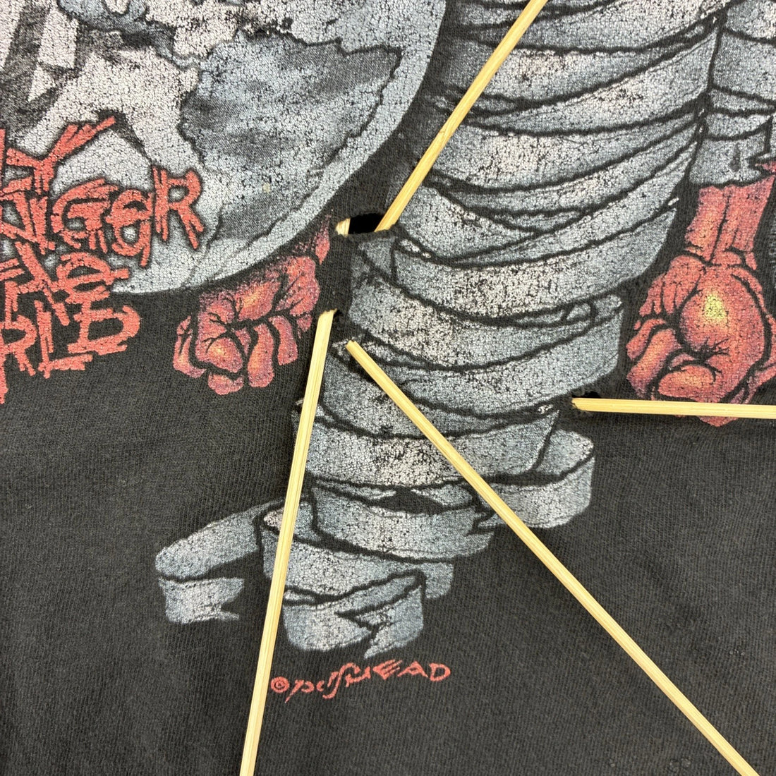 Vintage Metallica Madly In Anger Pushead 2004 T-Shirt Large Thrashed Distressed