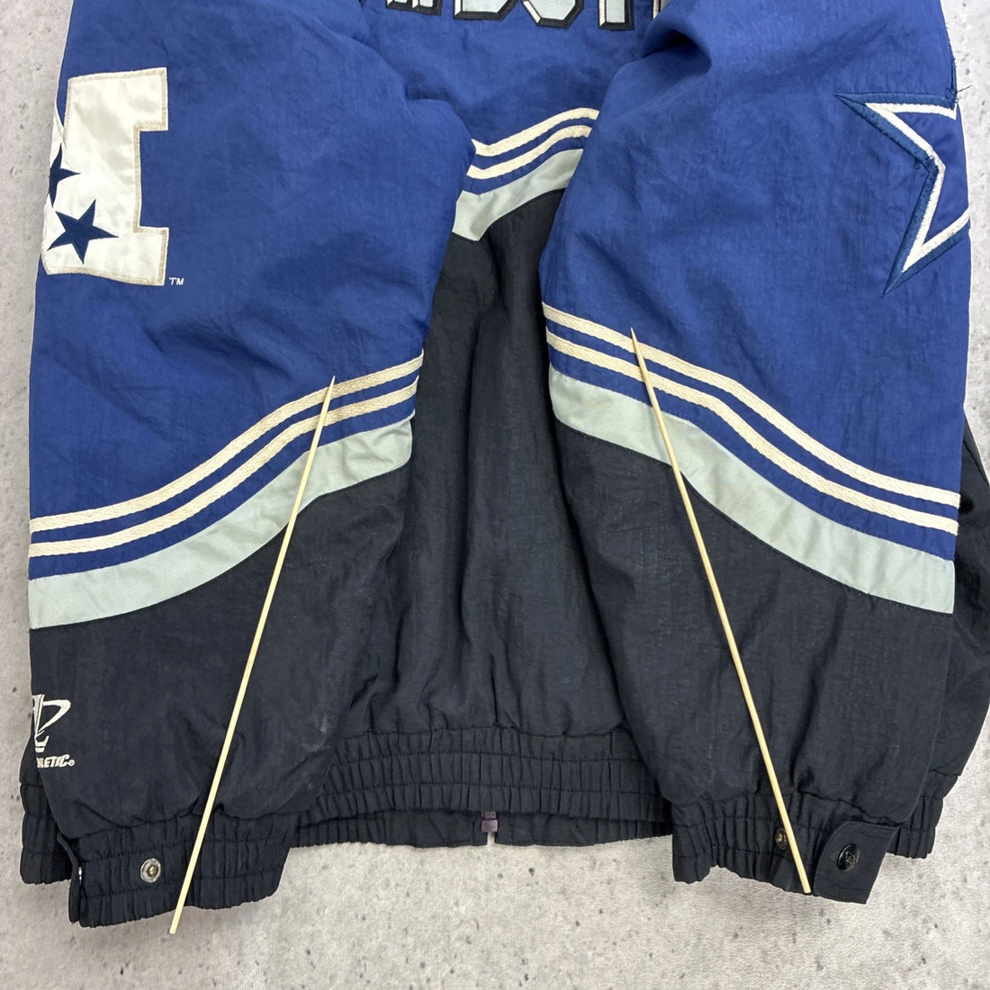 Vintage Dallas Cowboys Logo Athletic Puffer Jacket Size Large NFL