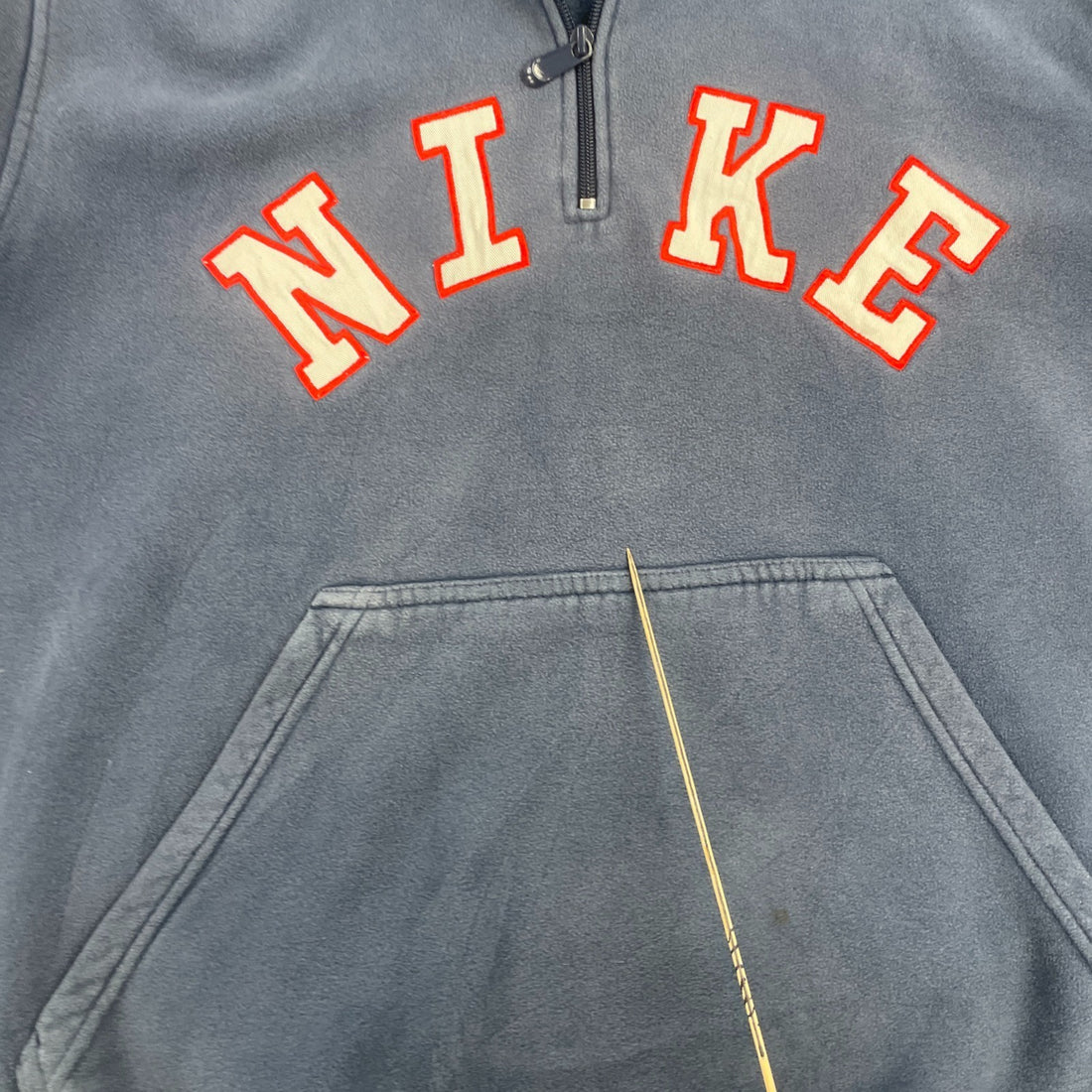 Vintage Nike Sweatshirt Hoodie Size XL Blue Spell Out