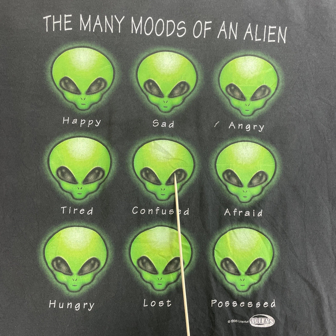 Vintage The Many Moods Of An Alien T-Shirt Size XL 90s