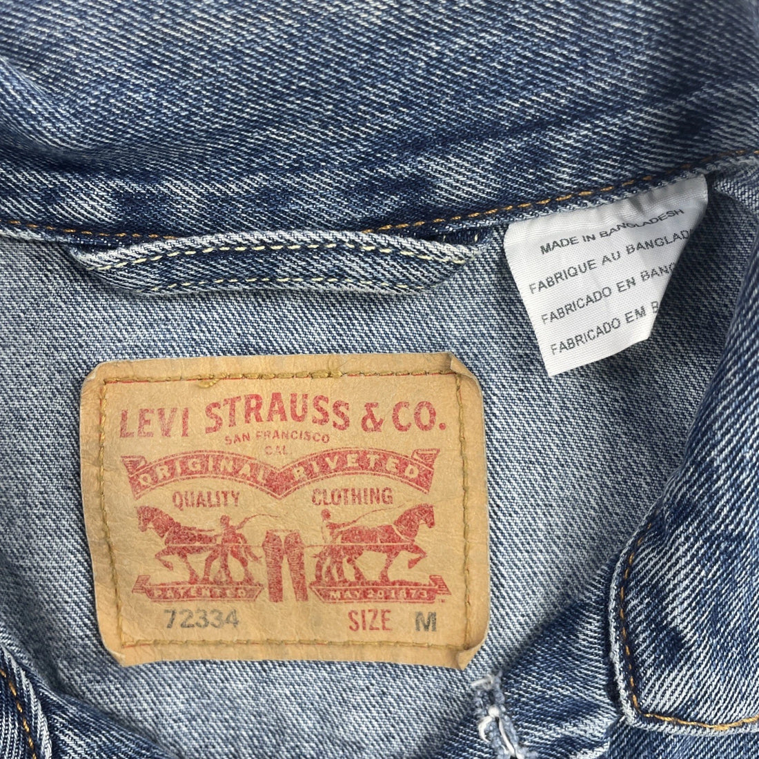 Levi's Denim Trucker Jacket Size Medium