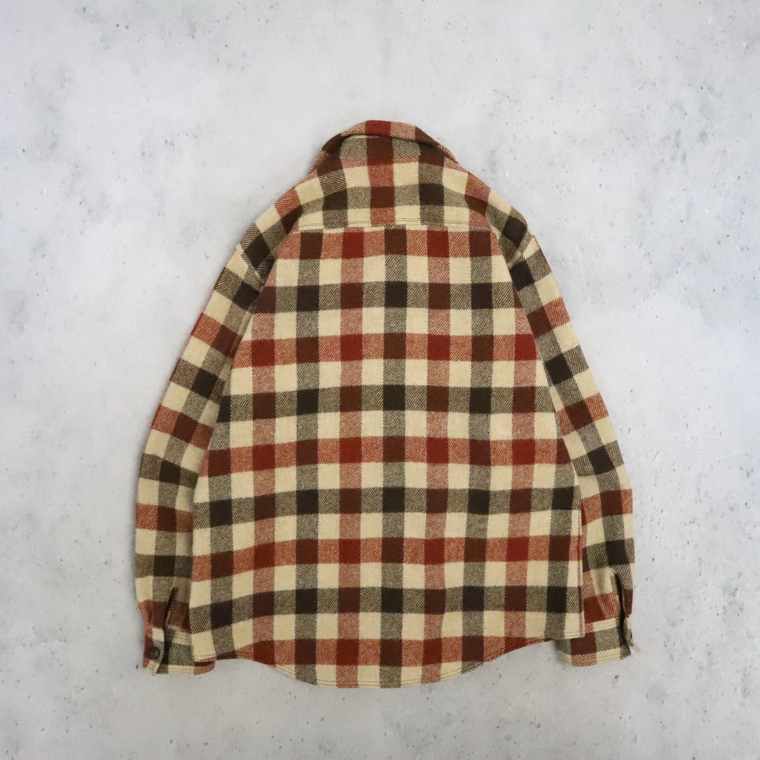 Vintage Wool Button Up Shirt Size XL