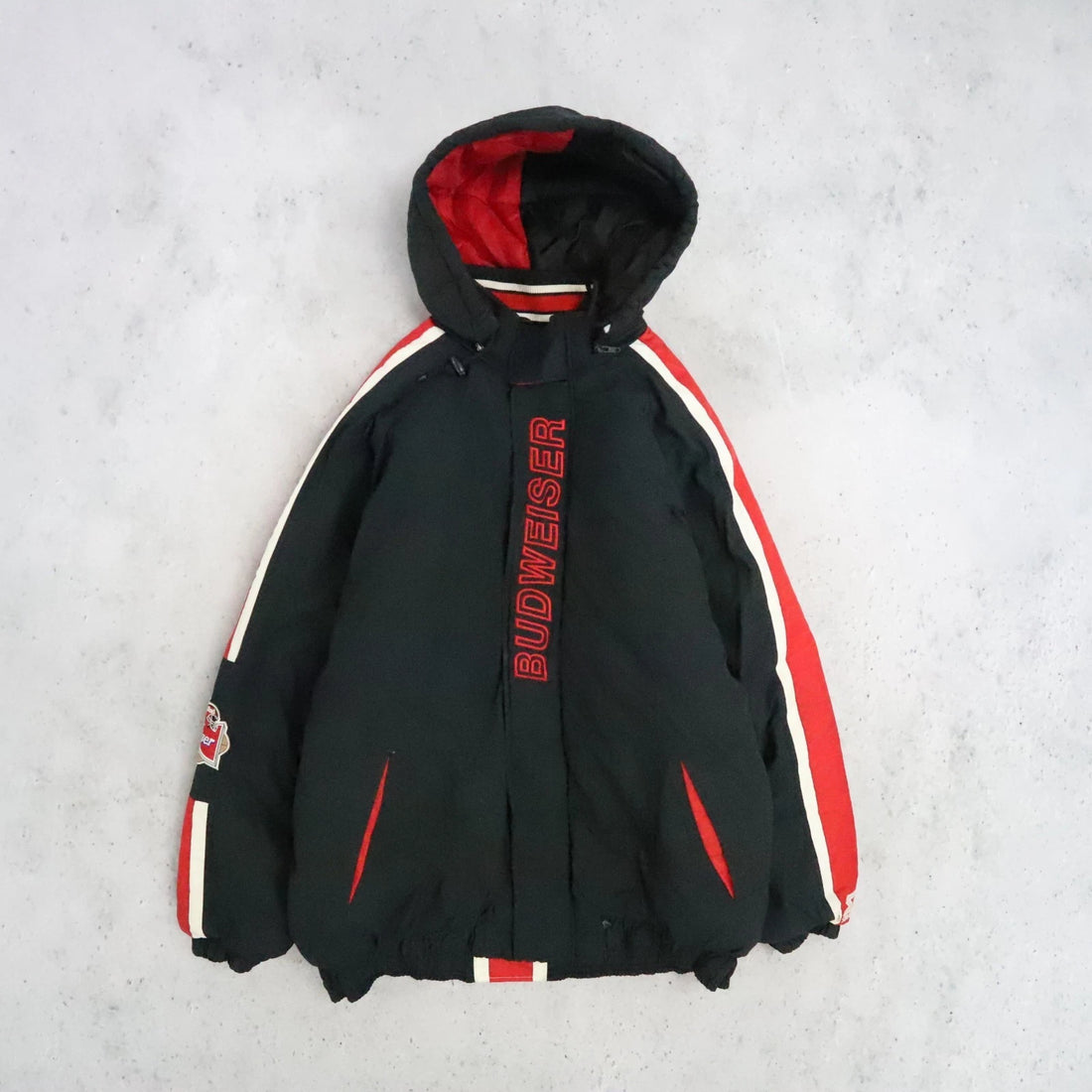 Vintage NFL Budweiser Starter Puffer Jacket Size XL