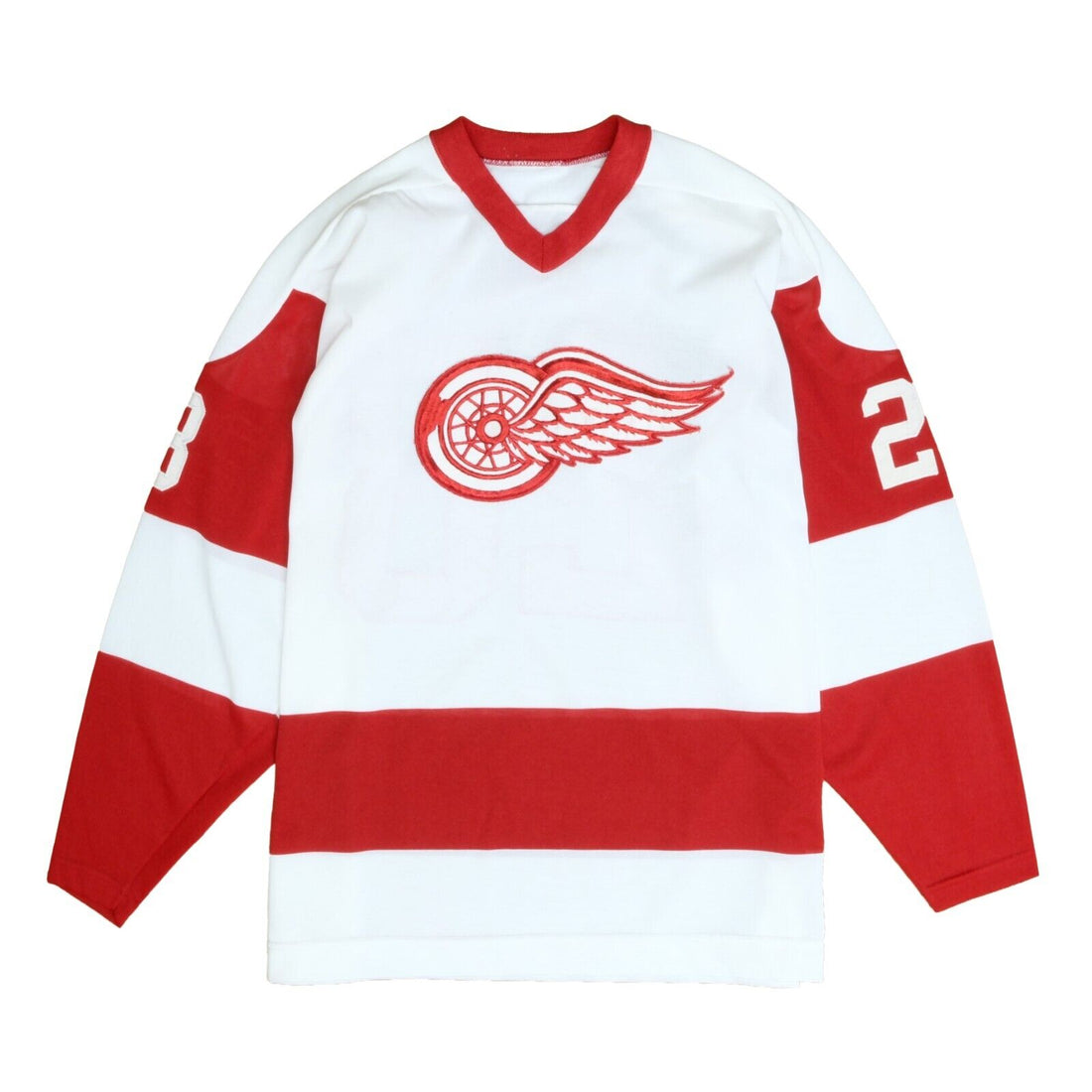 Vintage Detroit Red Wings Hockey Jersey Size Medium 80s NHL