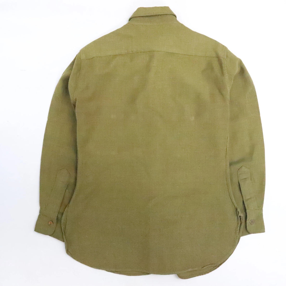 Vintage Military Wool Button Up Shirt Size 15 1/2 X 34