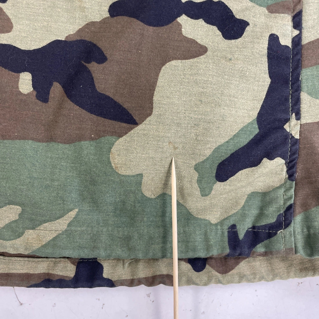 Military Cold Weather Woodland Camo Field Jacket Size Small With Liner
