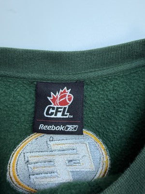 Vintage Edmonton Eskimos Reebok Crewneck Sweatshirt Size XL CFL
