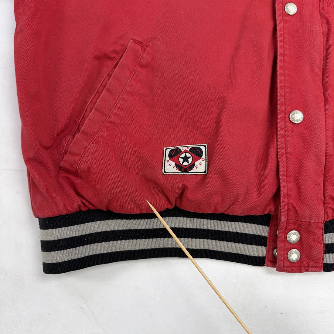 Vintage Mickey Mouse Often Imitated Never Equaled Disney Bomber Jacket Size XL