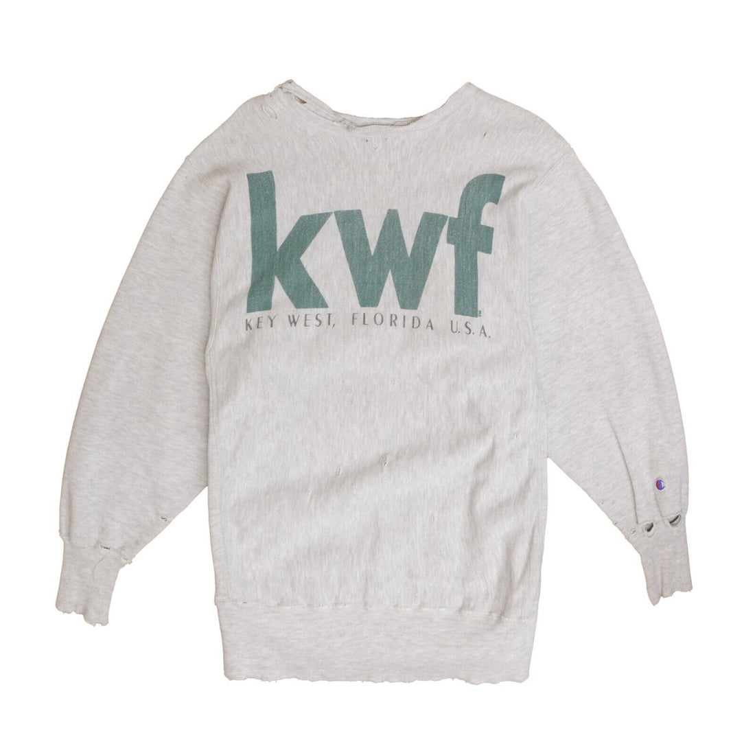 Vintage Key West Florida Champion Reverse Weave Sweatshirt XL Distressed 90s